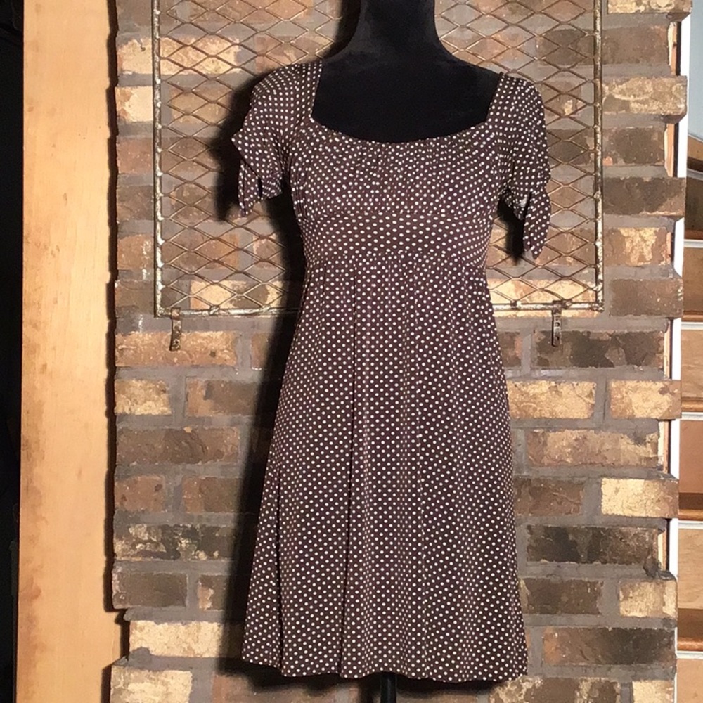 Heart Soul Brown Polka Dot Mini Dress